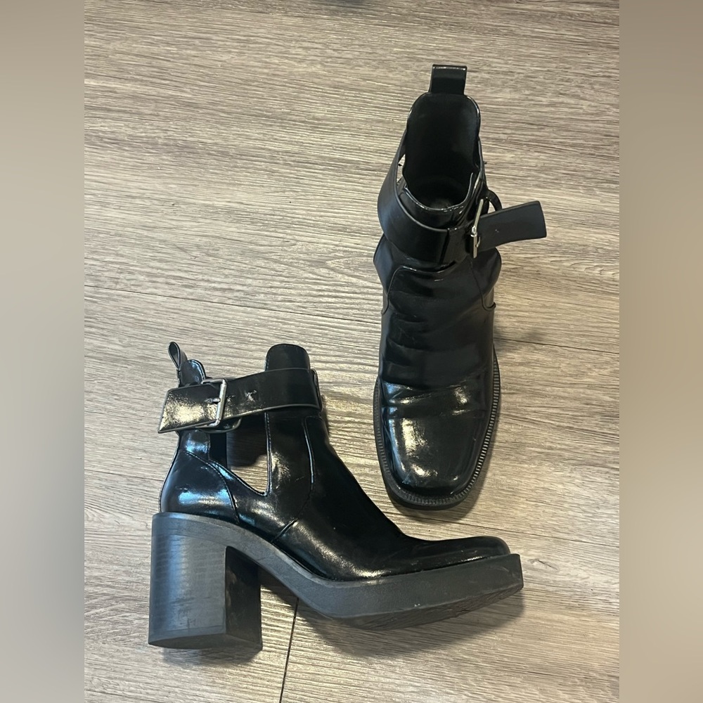 F21 heeled boots